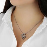Mother's Day Two Hearts "I Know Love" Necklace