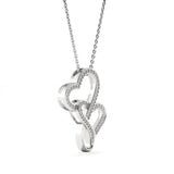 Mother's Day Wings to Fly Double Heart Necklace