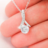 Mother's Day "All That I Am" Ribbon Necklace