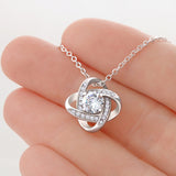 To Daughter Love Knot Necklace