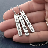For God So Loved The World-I Can Do All Things Through Christ Necklace