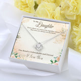 To Daughter Love Knot Necklace