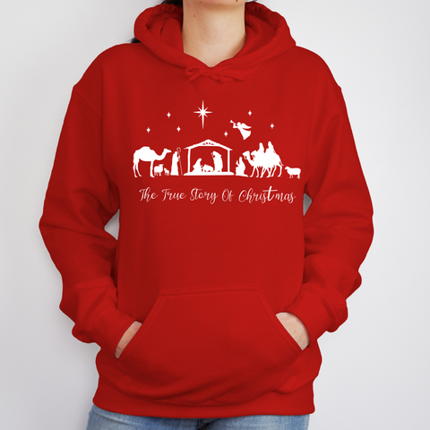 Red TRUE STORY of CHRISTMAS Hoodie